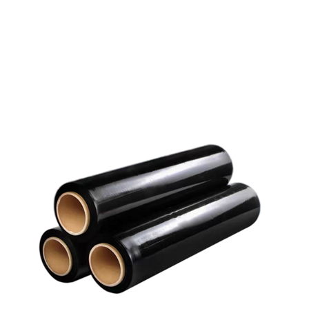 Premium Heavy-Duty Black Stretch Wrap Film for Industrial Use